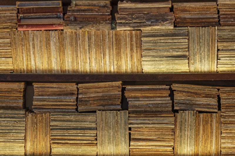 dirty, pattern, close-up, bookstore, light, weathered, vintage, library, plank, wood - Material, in A Row, book, shelf, wall - Building Feature, book shop