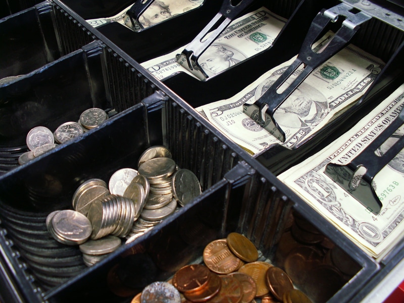 arrangement, cash, business, sale, money, lot, order, variation, drawers, drawer, commerce, coin, wealth, 2K, cash register, still life, economy, high angle view