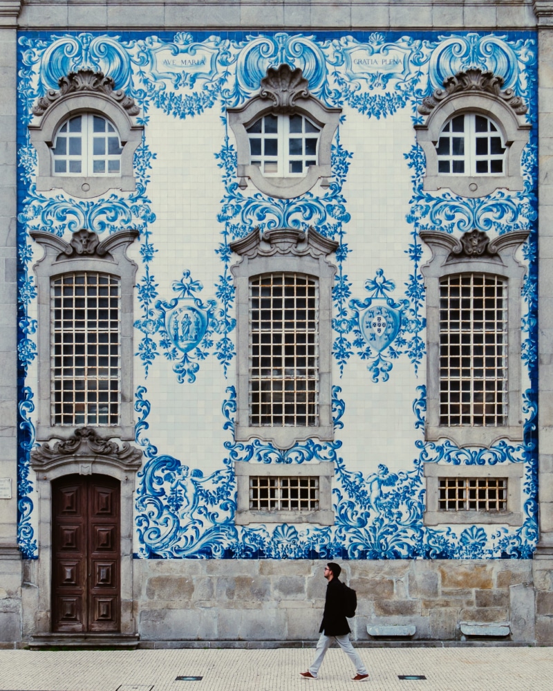 built structure, day, walking, building, history, city, portugal, architecture, travel destinations, path, art, the past, real people, window, pattern