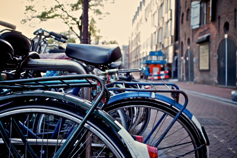 amsterdam, pancake, 4K, daytime, netherlands, olympus  e-p1, bike, fun, bicycle, street, photo, outdoors, city bike, blue, city Life, blue city, transportation