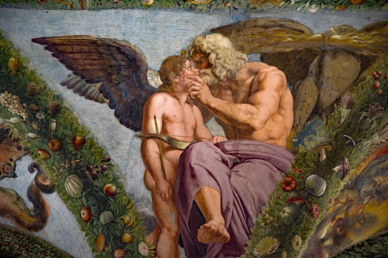 belief, architecture, female likeness, decoration, italy, spirituality, craft, painted, plant, rome, art and craft, villa farnesina, europe, shirtless
