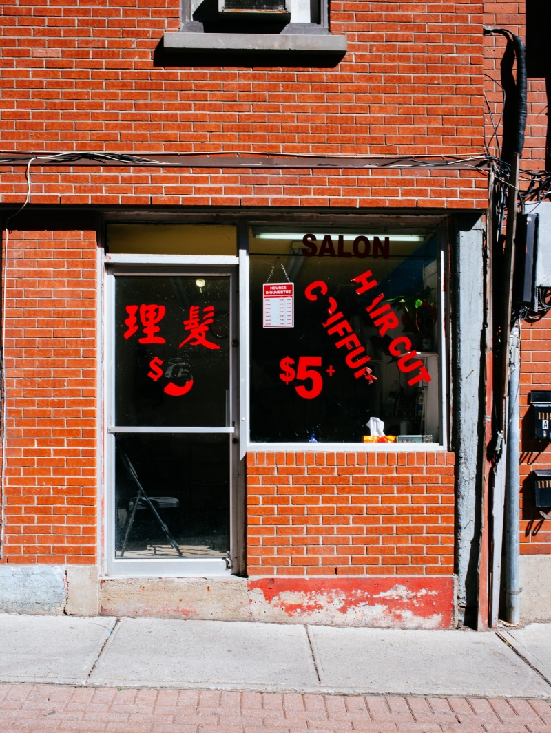 outdoors, wall, white, uSA, chair, building Exterior, asian, framed, street, 4K, store, barber, built Structure, retail, urban, no People, daylight, chinatown