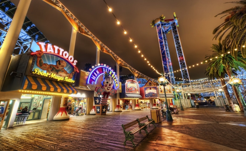 Park, incidental people, built structure, street, City, text, architecture, night, illuminated, carousel, decoration, 2K, amusement park ride, tattoos