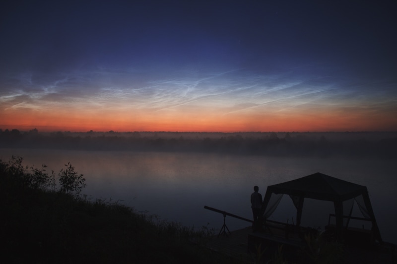 orange color, plant, cloud - sky, landscape, scenics - nature, nature, early morning, river, tranquility, tranquil scene, adventure, silhouette, lake, water