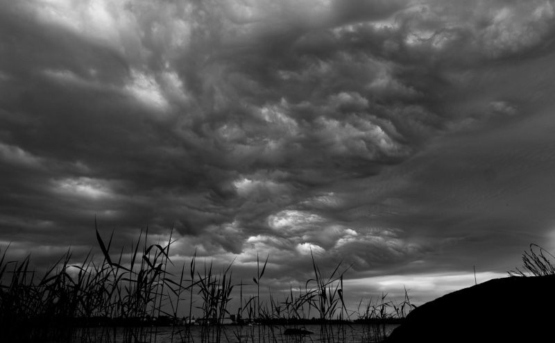 dusk, nature, stormy, dramatic sky, 4K, kotka, storm cloud, thunderstorm, Dark, sky, day, silhouette, ominous, cloudscape, no people, Black and White
