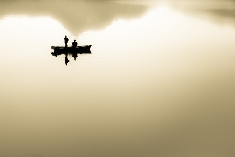 outdoors, boat, silhouette, soleil, nature, Melchsee-Frutt, river, boat fishing, Fisherman, Fisher, reflection, Lac, Fishermen, two people, de, Lake, water