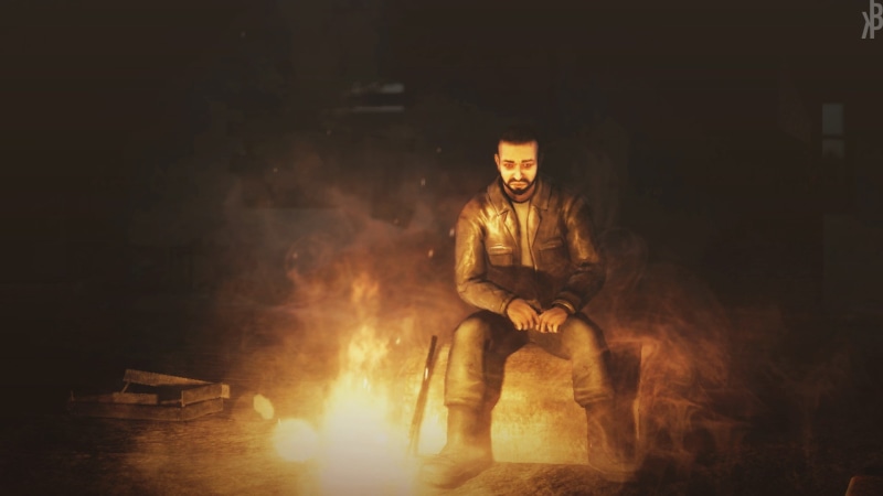 nature, full length, night, leisure activity, real people, fire, men, video games, flame, sitting, 35MM, smoke - physical structure, seat, 1080P, portrait