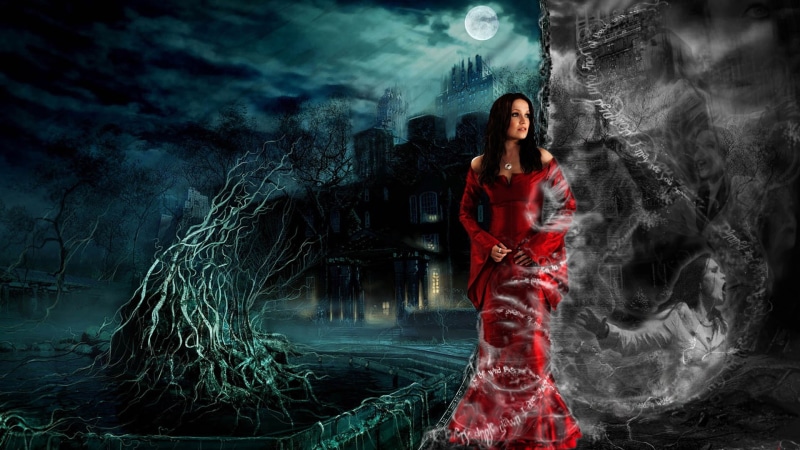 brunette, singer, women, Tarja Turunen, 1080P, Nightwish, gray eyes, Finland