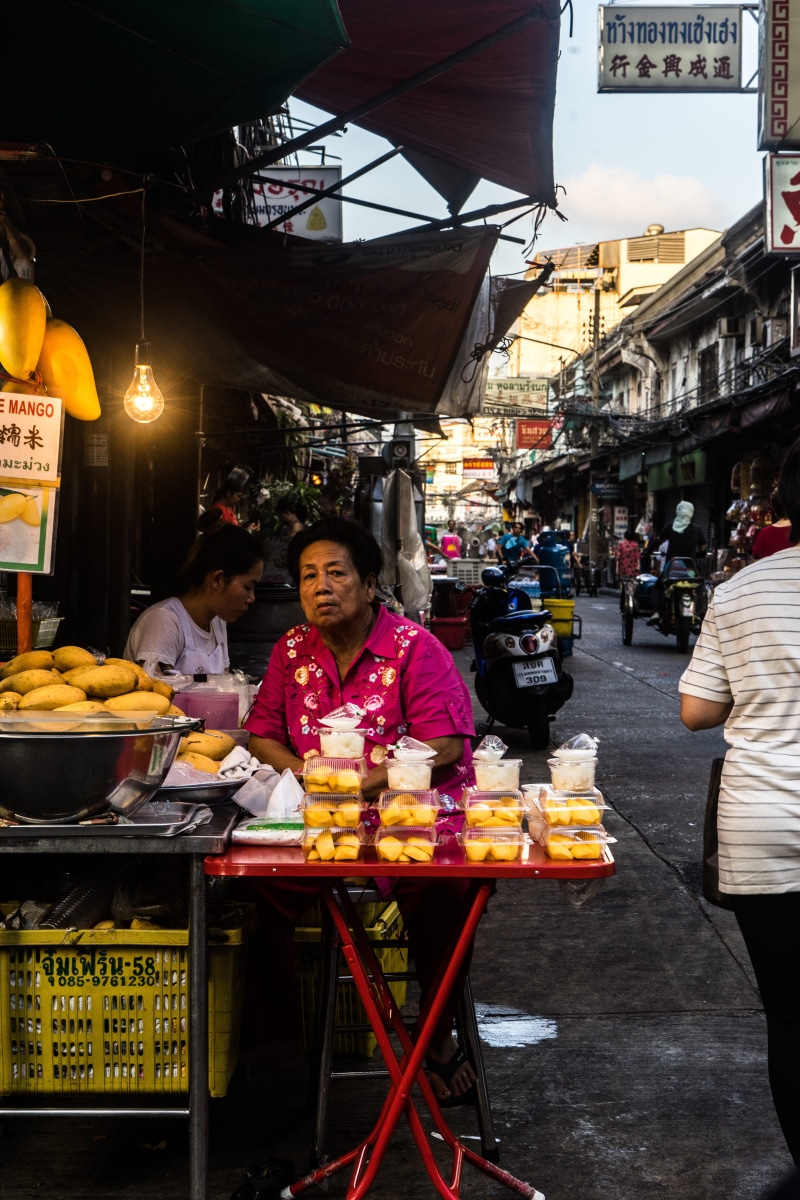 aisa, 5K, group of people, street, city, outdoors, food stall, vendor, for sale, men, retail, standing, adult, sale, business, food and drink, bangkok
