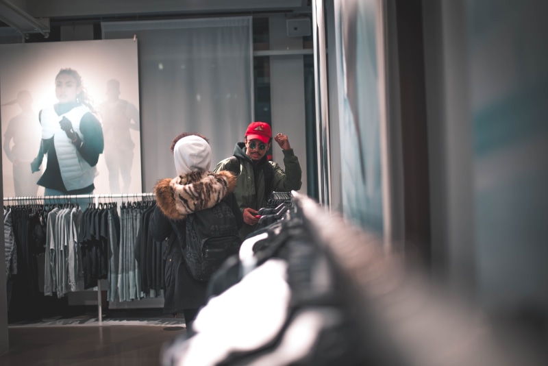 5K, helmet, medium group of people, real people, walking, adult, selective focus, coat, white, land vehicle, person, boutique, clothing, red, jeans, pants