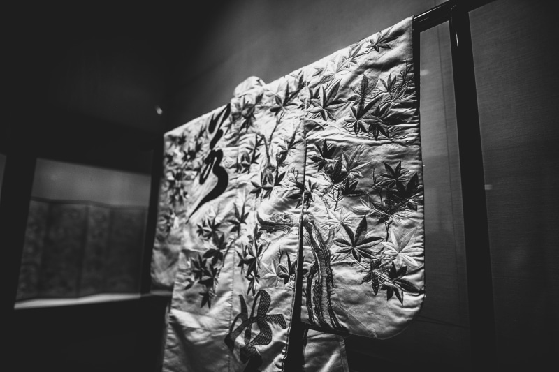 close-up, canvas, robe, mural, gown, absence, photo, aluminium, curtain, overcoat, foil, home showcase interior, kimono, floral pattern, covering, no people