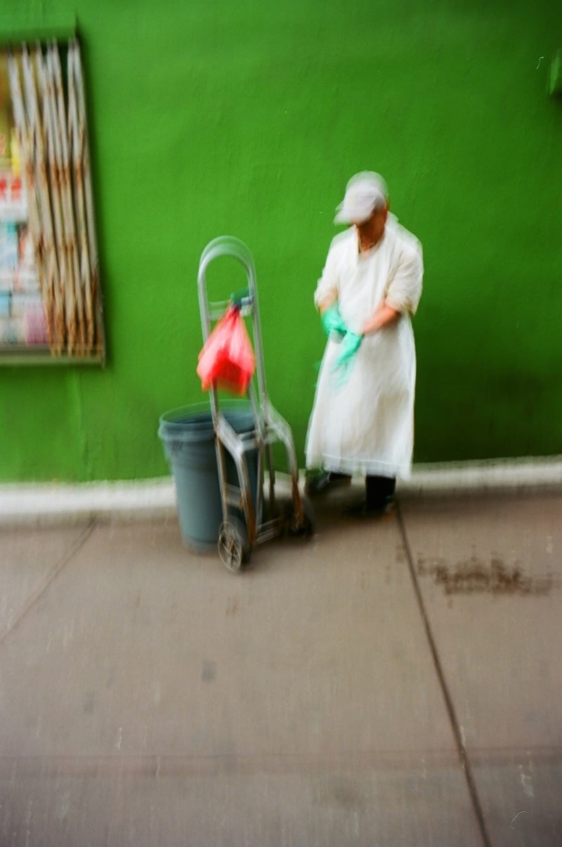 sleeve, trolley, adult, coat, care, full length, silk, sari, real people, asphalt, day, laundry, holding, lifestyles, human, casual clothing, footpath