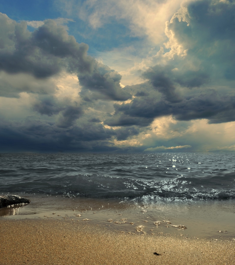 horizon, beach, wave, evening, outdoors, tranquil scene, horizon over water, sunset, sea, water, closeup, 4K, clouds, motion, sand, beauty in nature, fairytale