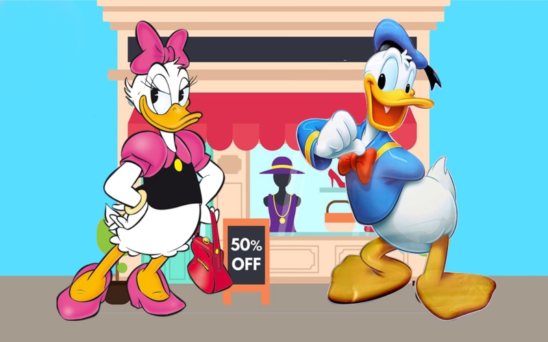 1080P, romantic, couple, daisy, duck, meeting, donald