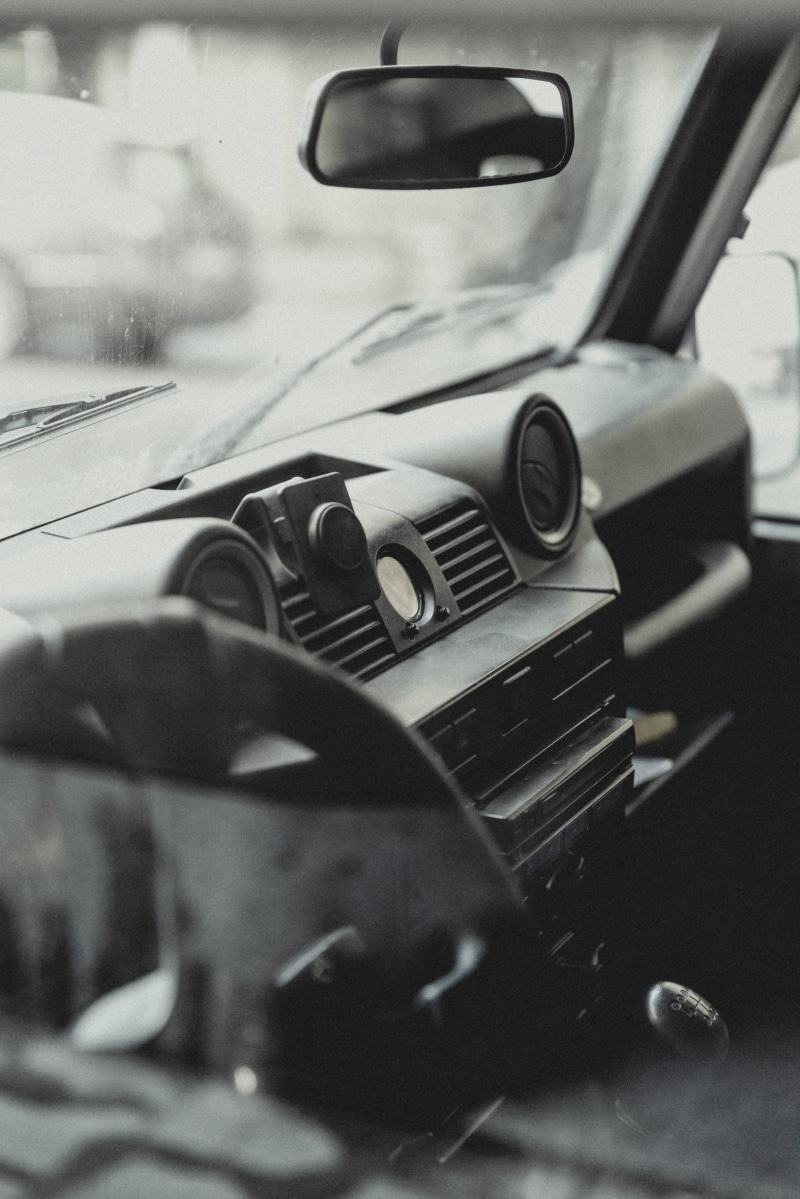 system, interior, glass, photography, control, console, focus, black and white, windshield, drive, technology, close-up, landrover, offroad, refleciton