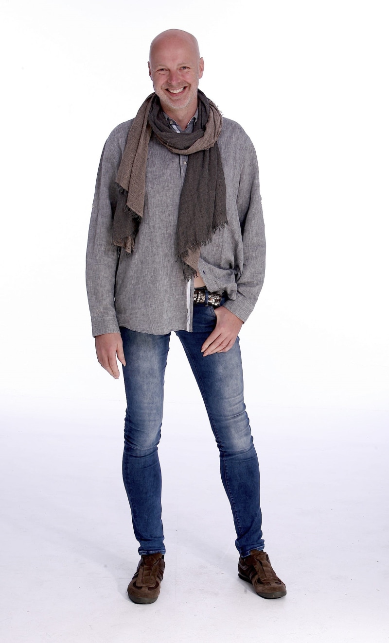 fashion, laughing, full Length, person, man, emotion, casual Clothing, model, scarf, males, winter, looking At Camera, happiness, jeans, cut Out, 1080P