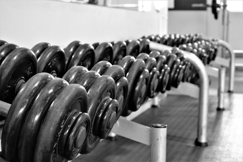 in a row, large group of objects, black, exercise, order, xfit, metal, power, heavy, white, lifting, repetition, crossfit, bandw, sport, healthy lifestyle