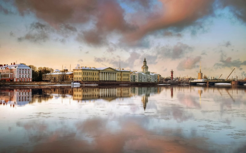 Houses, Petersburg, River, 1080P, Saint