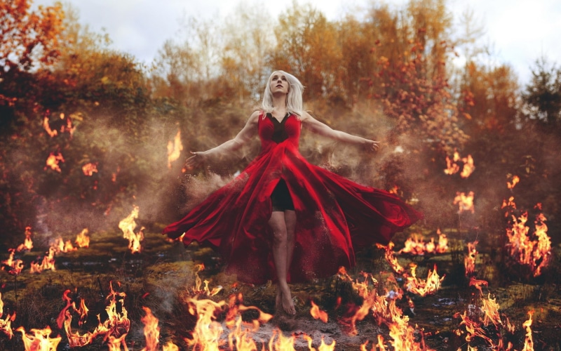Flame, Magic, Power, Creative, Pictures, Fire, 1080P, Girl