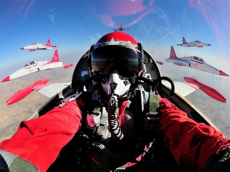 army, obscured face, one person, fighter plane, government, aerospace industry, real people, Turkey, air force, flying, transportation, clothing, helmet