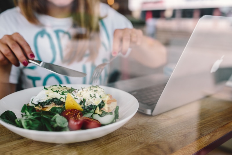 midsection, hungry, restaurant, Close up, freshness, healthy, eggs, kitchen utensil, classic, technology, 4K, holding, food And Drink, caucasian Ethnicity