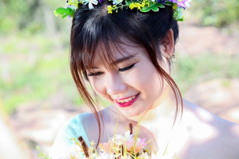 joy, lifestyles, one Person, portrait, young, hairstyle, caucasian Ethnicity, cheerful, hair, child, selective, happiness, makeup, day, dress, Face, Wedding