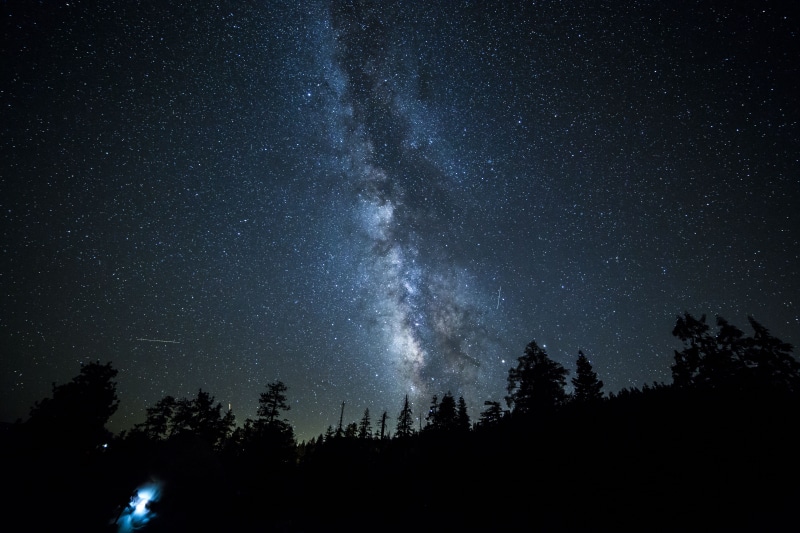 starry sky, beauty in nature, 5K, no people, star, scenics - nature, space and astronomy, Silhouette, night, galaxy, star Field, constellation, space