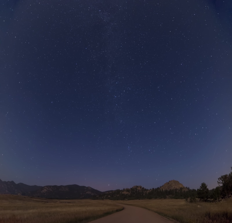 night sky, scenics, tranquility, environment, sky, constellation, beauty in nature, pathway, astronomy, no People, brown, dirt road, blue, empty, non-urban scene