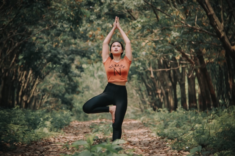 young Women, serene People, one Woman Only, track, body Care, park - Man Made Space, one Person, the Human Body, vitality, beauty In Nature, yoga pant