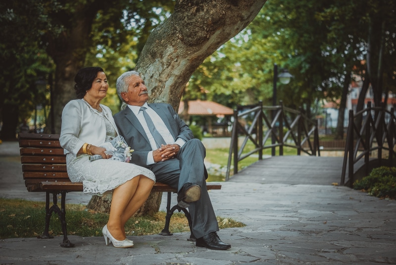 old, senior Adult, beside, 4K, man, retro, men, marriage, bride groom, wedding, 1970, jacket, hdr, outdoors, cars, istanbul, black and white, adult, park bench