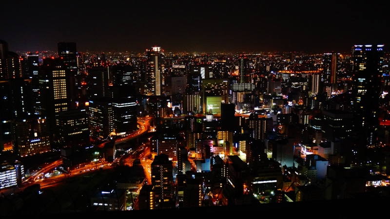 city life, built structure, sky building, city, cityscape, night view, high angle view, tall - high, building, illuminated, night, financial district, skyscraper