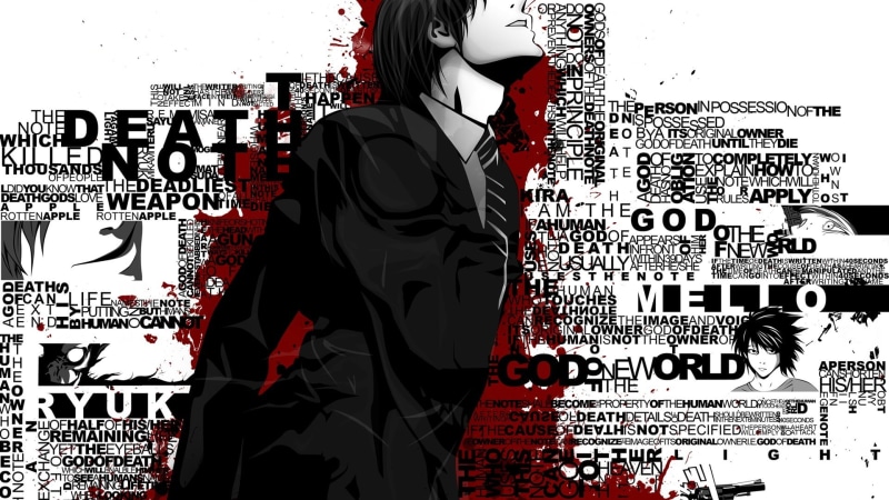 note, typography, people, text, message, wall - building feature, standing, real people, script, human representation, lifestyles, Death Note