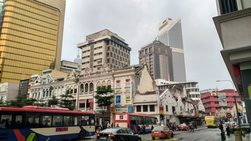 asia, city, nature, architecture, kuala lumpur, malaysia, road, outdoors, residential district, 4K, 73, mode of transportation, car, downtown, transportation