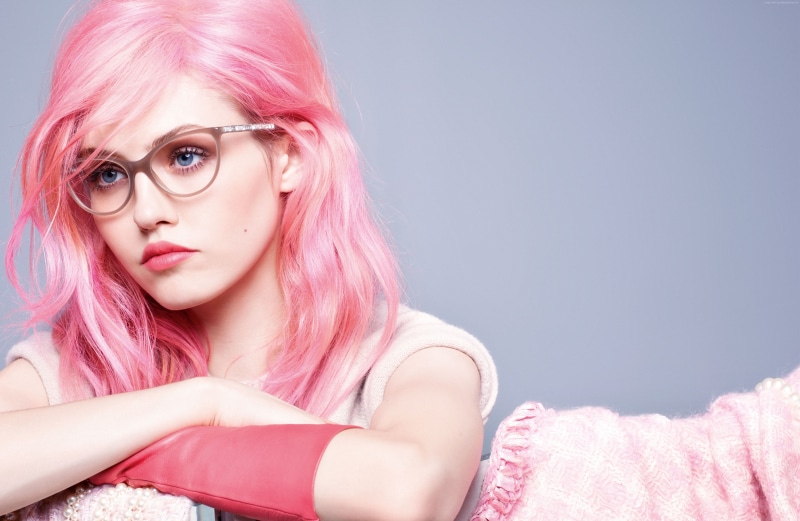 5K, fashion model, Chanel, pink, Charlotte, glasses, pop rock