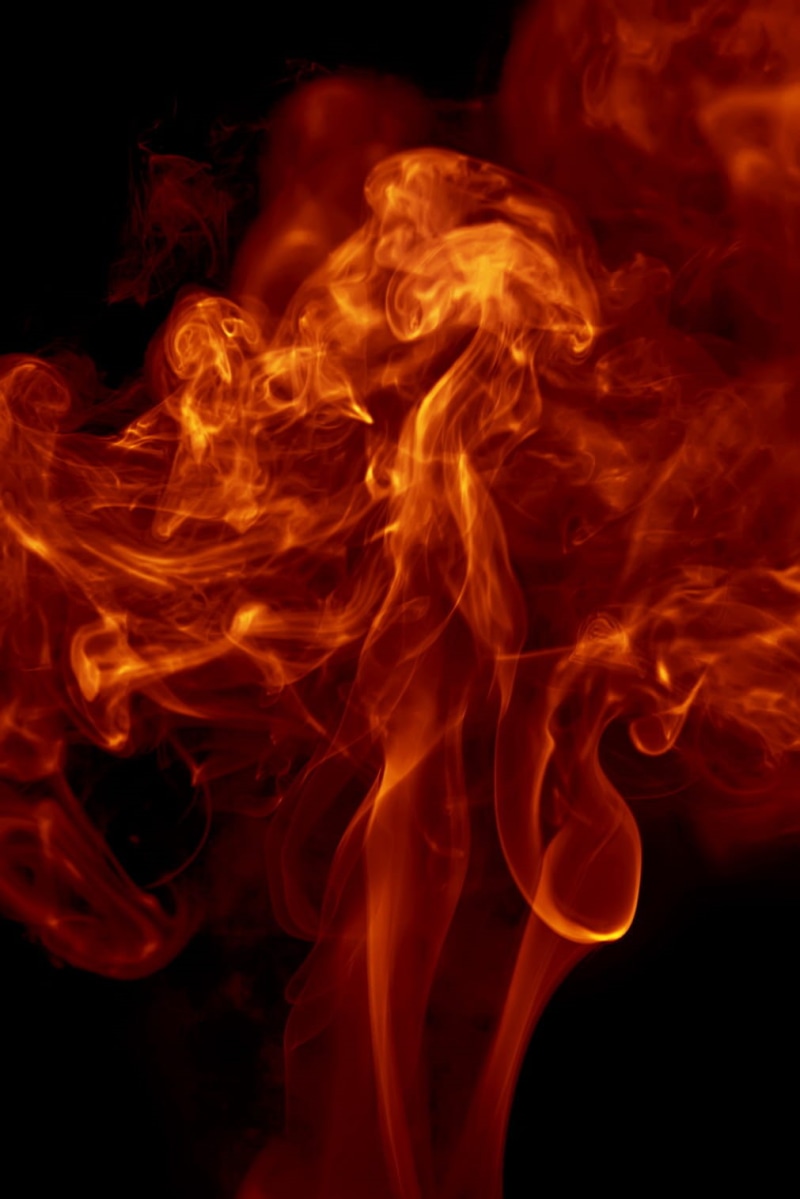 nature, transparent, flame, red, wispy, no people, smoky, close-up, indoors, studio shot, blurred motion, orange color, smoke - physical structure, yellow