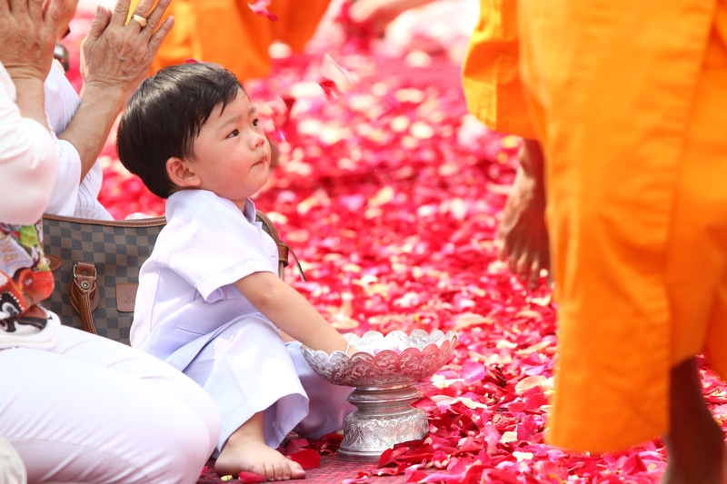 phra dhammakaya, cute, child, more than, celebration, gold, buddhists, males, wat, pray, chinese new year, daytime, casual clothing, cultures, temple, outdoors