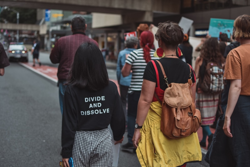 people, building, politics, urban Scene, crowded, editorial, daytime, standing, thailand, city, person, asia, street, brisbane, thai Ethnicity, woman, city Life