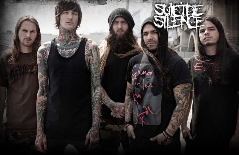 Deathcore, real people, hipster - person, Mitch Lucker, clothing, adult, group of people, standing, males, Suicide Silence, architecture, 720P, young women