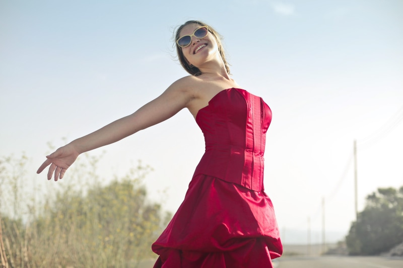 clothing, Desert, arms raised, beautiful people, sky, photoshoot, Young, adult, Posing, 2K, elegant, woman, caucasian, dress, limb, glamour, human arm