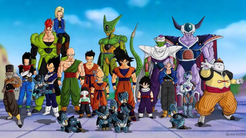 z, son, c, art, gt, trunks, hd, goten, cell, gohan, goku, vegeta, dragonball, ball, dragon, anime, freezer, 1080P, drago