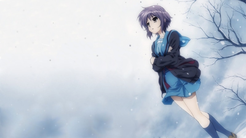 The Melancholy of Haruhi Suzumiya, young women, real people, young adult, one person, lifestyles, 1080P, casual clothing, day, leisure activity, anime