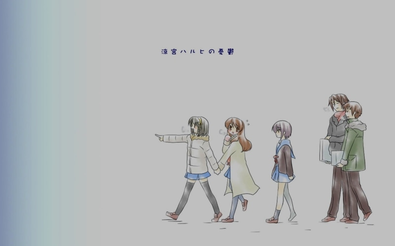 text, males, communication, education, Suzumiya Haruhi no Yuutsu, board, standing, people, western script, human representation, indoors, representation