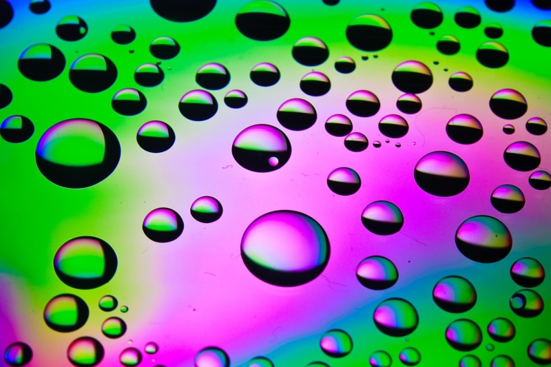 bubbles, shot, blebs, macro, pattern, close-up, Water, shiny, photoshop, colour, studio, макро, abstract, coloured, drops, colored, droplets, iridescent