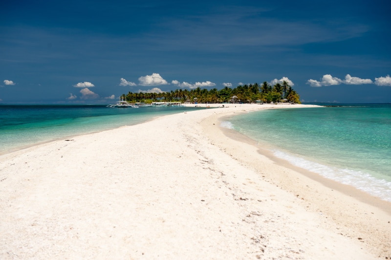 vacation, water, cloud - sky, beach, tree, kalanggaman, land, beauty in nature, sand, near, 4K, sandbar, tranquility, plant, island, no people, summer