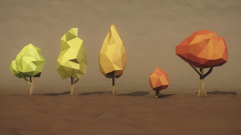 origami, orange color, trees, security, lamps, table, umbrella, digital art, parasol, outdoors, art and craft, creativity, black, multi colored, low poly