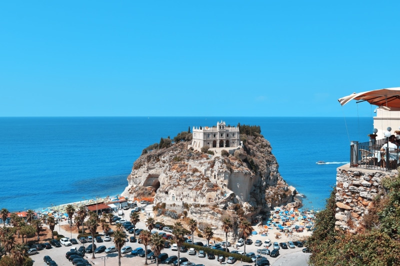 water, 1080P, built structure, building, clear, sun, Island, clear sky, calabria, city, Madonna, sea, day, beach, architecture, Tropea, scenics - nature