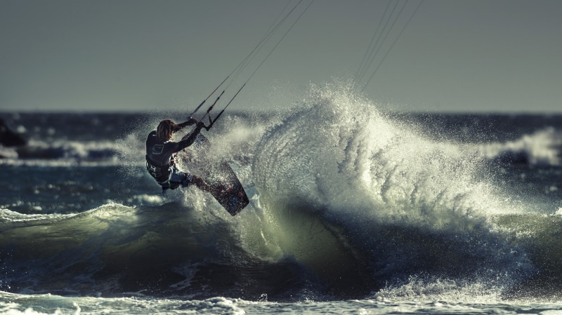 kitesurfing, 2K, athlete, wave