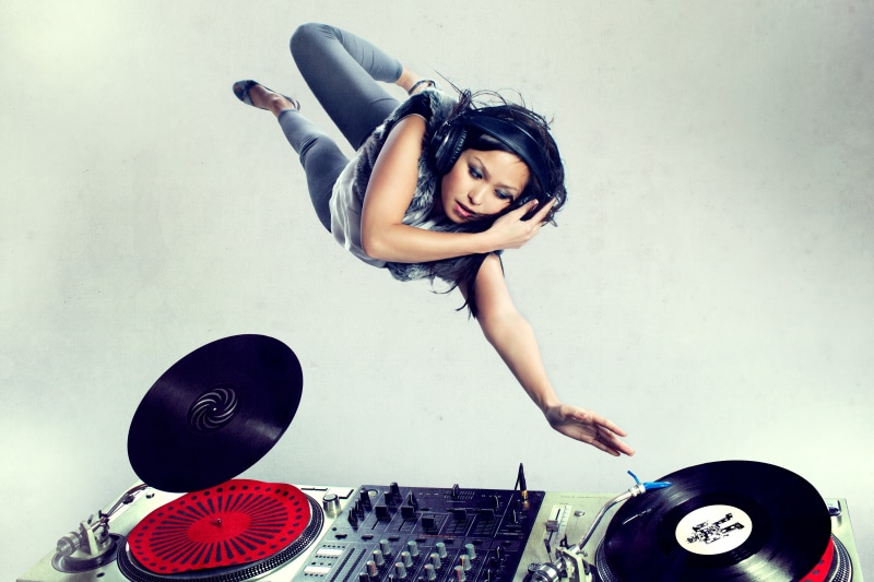 enjoyment, vinyl, disco dancing, positive emotion, nightlife, girl, record, dancing, women, fashion, club dj, dj, casual clothing, clubbing, music, 4K