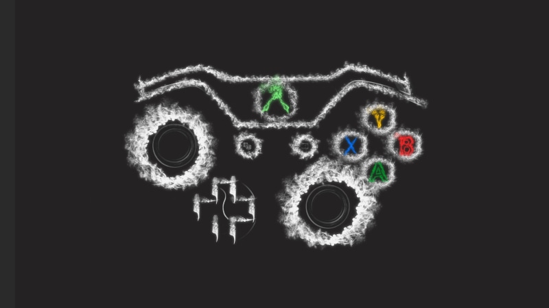 equipment, copy space, cut out, indoors, emotion, black color, black background, creativity, no people, studio shot, controllers, smoke, human representation