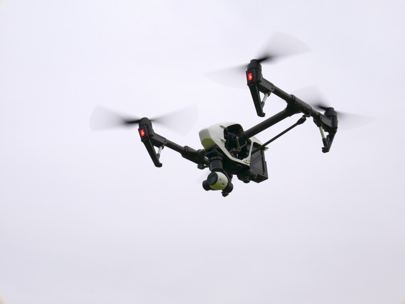 security, quadcopter, fly, 4K, technology, white, propeller, mid-air, military, outdoors, flying, unmanned, air force, plane, mode of transportation, airplane